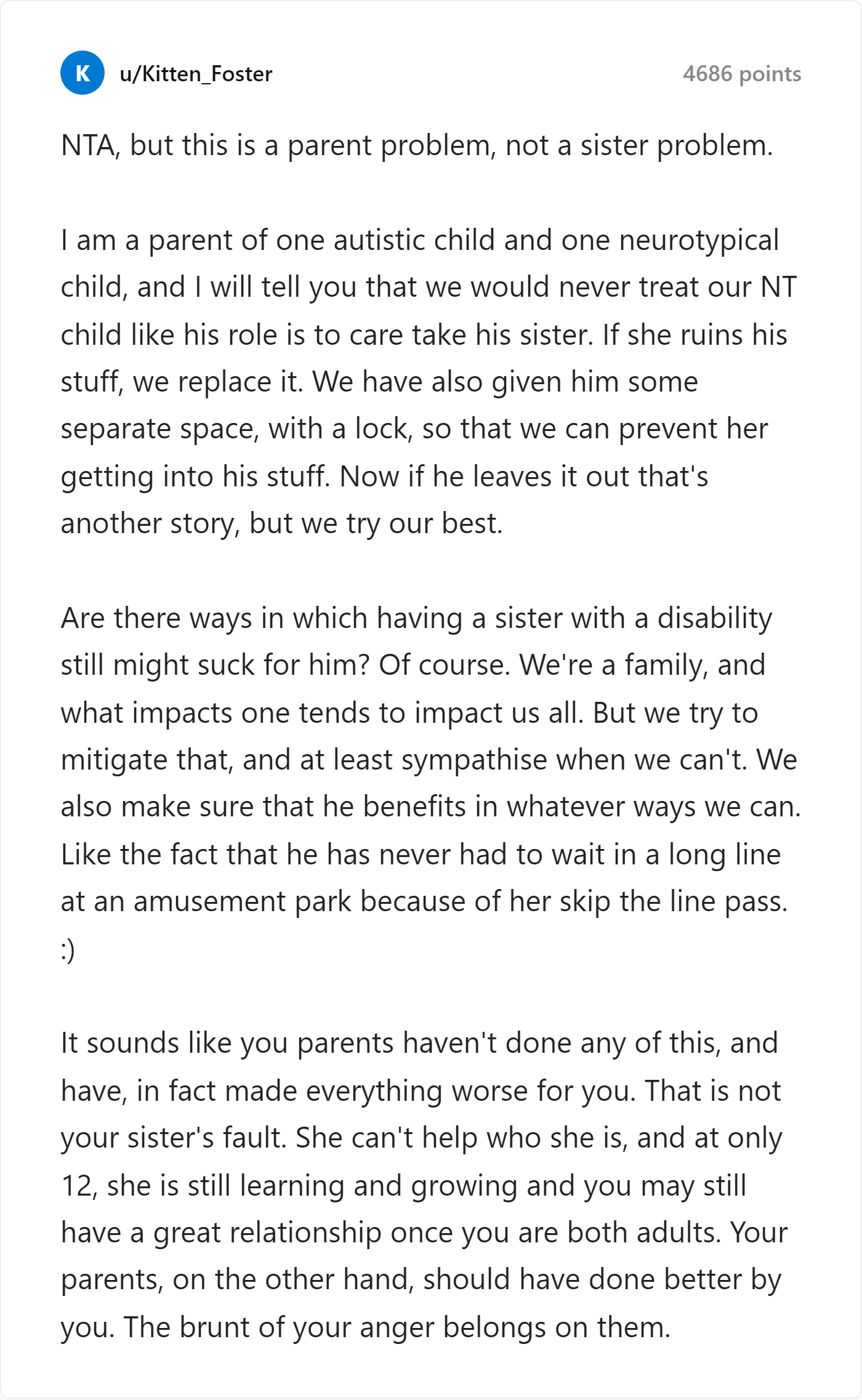 Reddit Comment