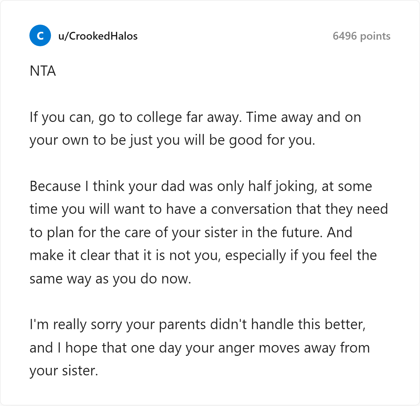 Reddit Comment