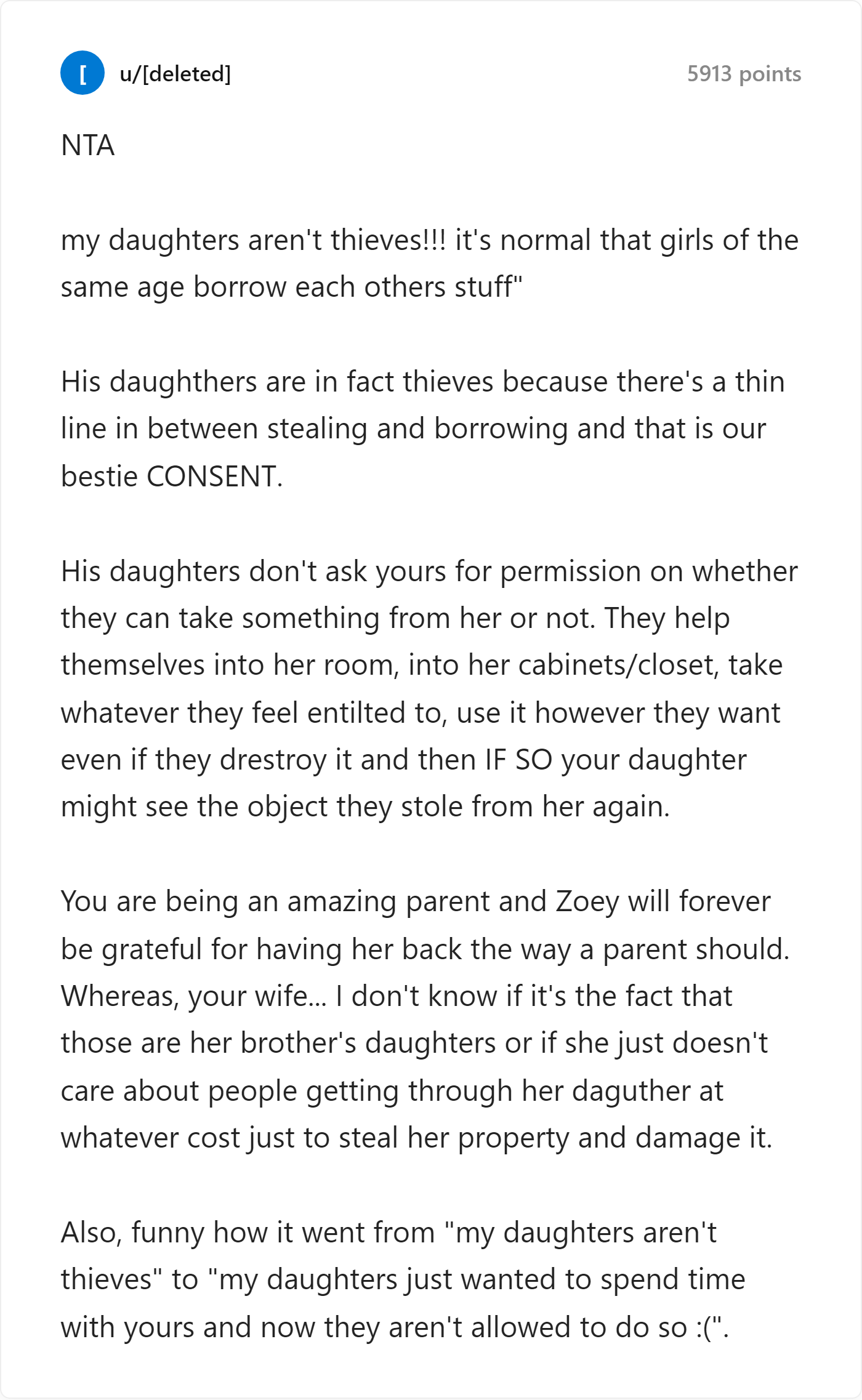 Reddit Comment