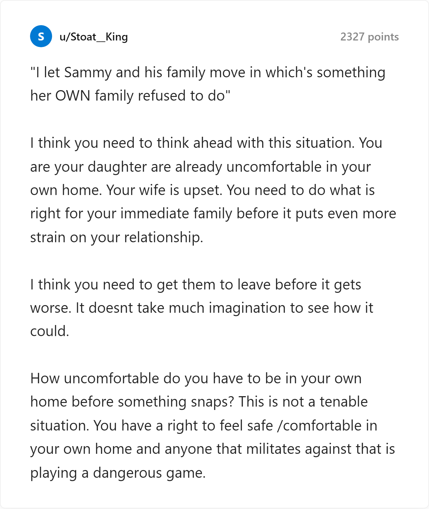 Reddit Comment