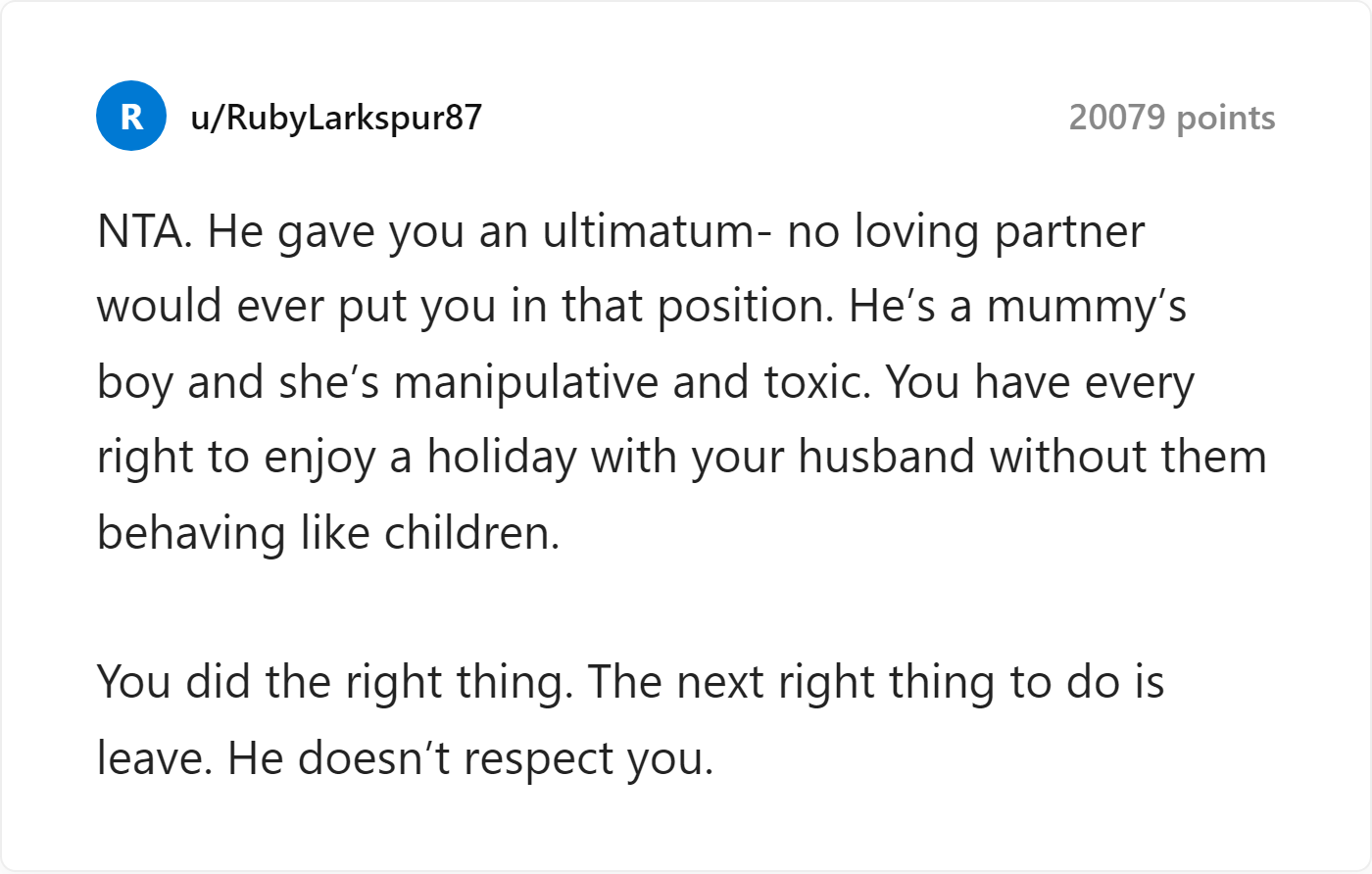 Reddit Comment