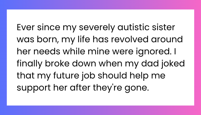 AITA for despising my mentally handicap sister?