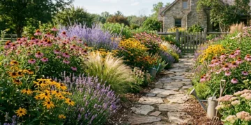 flower garden ideas for full sun