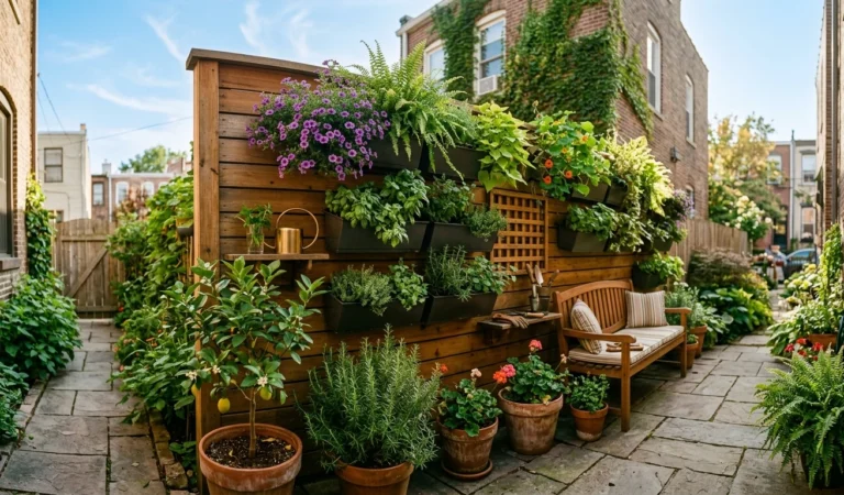 15 Vertical Garden Ideas for Small Yards (Space-Saving Layouts & Plants)