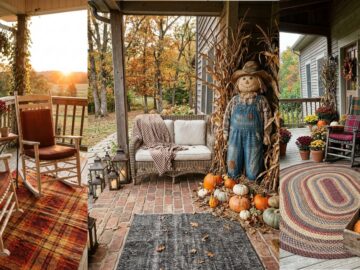 18 dreamy farmhouse porch ideas to welcome falls glow