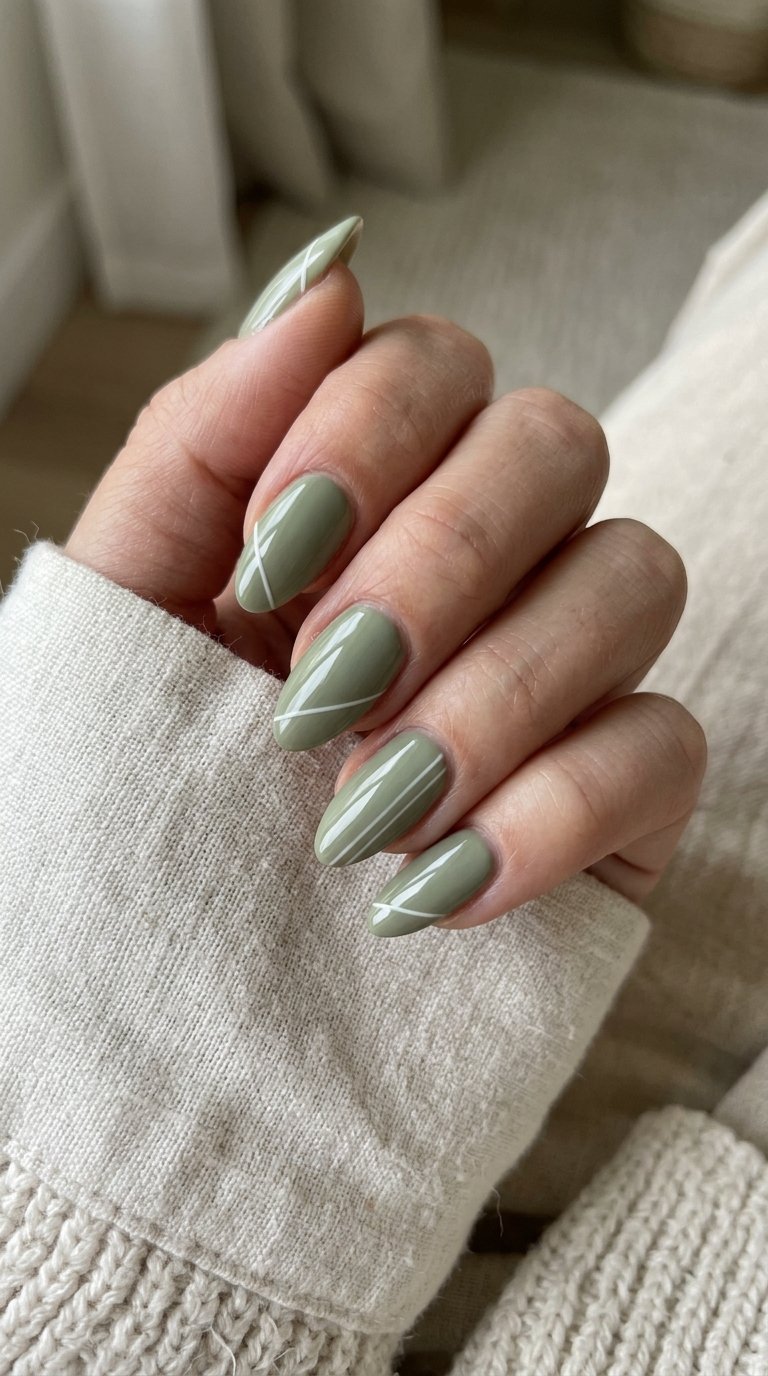 Sage and Slanted Lines