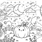 Adorable Pumpkin Coloring Pages