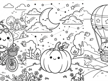 Adorable Pumpkin Coloring Pages