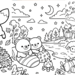 18 Cute Autumn Animal Coloring Pages