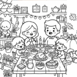 Cozy Coloring Pages for Relaxing