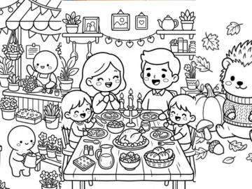 Cozy Coloring Pages for Relaxing