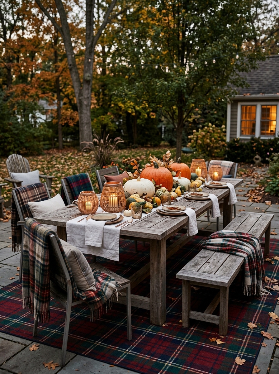 Outdoor Pumpkin Patio Delight