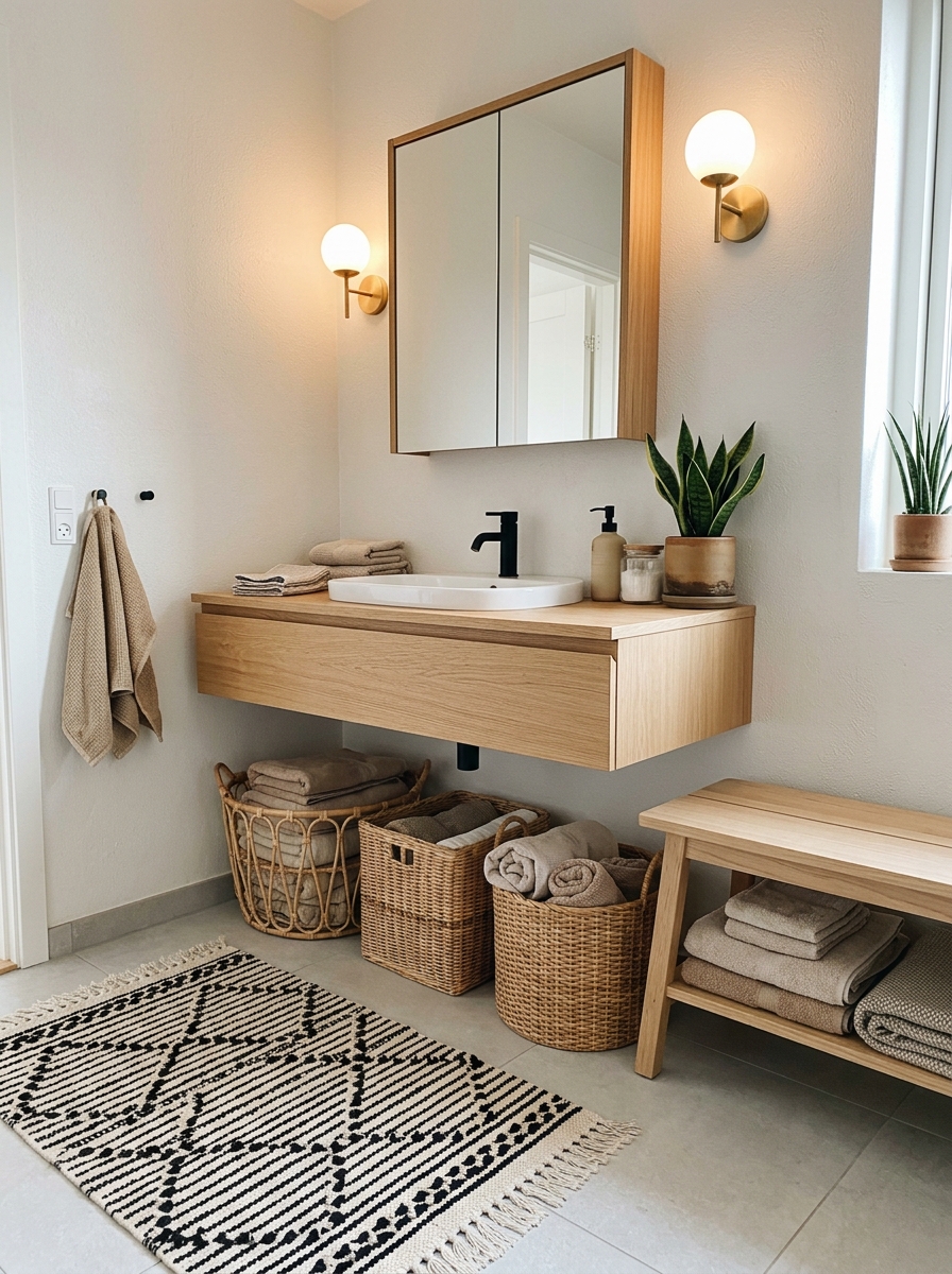 Nested Baskets for Linen