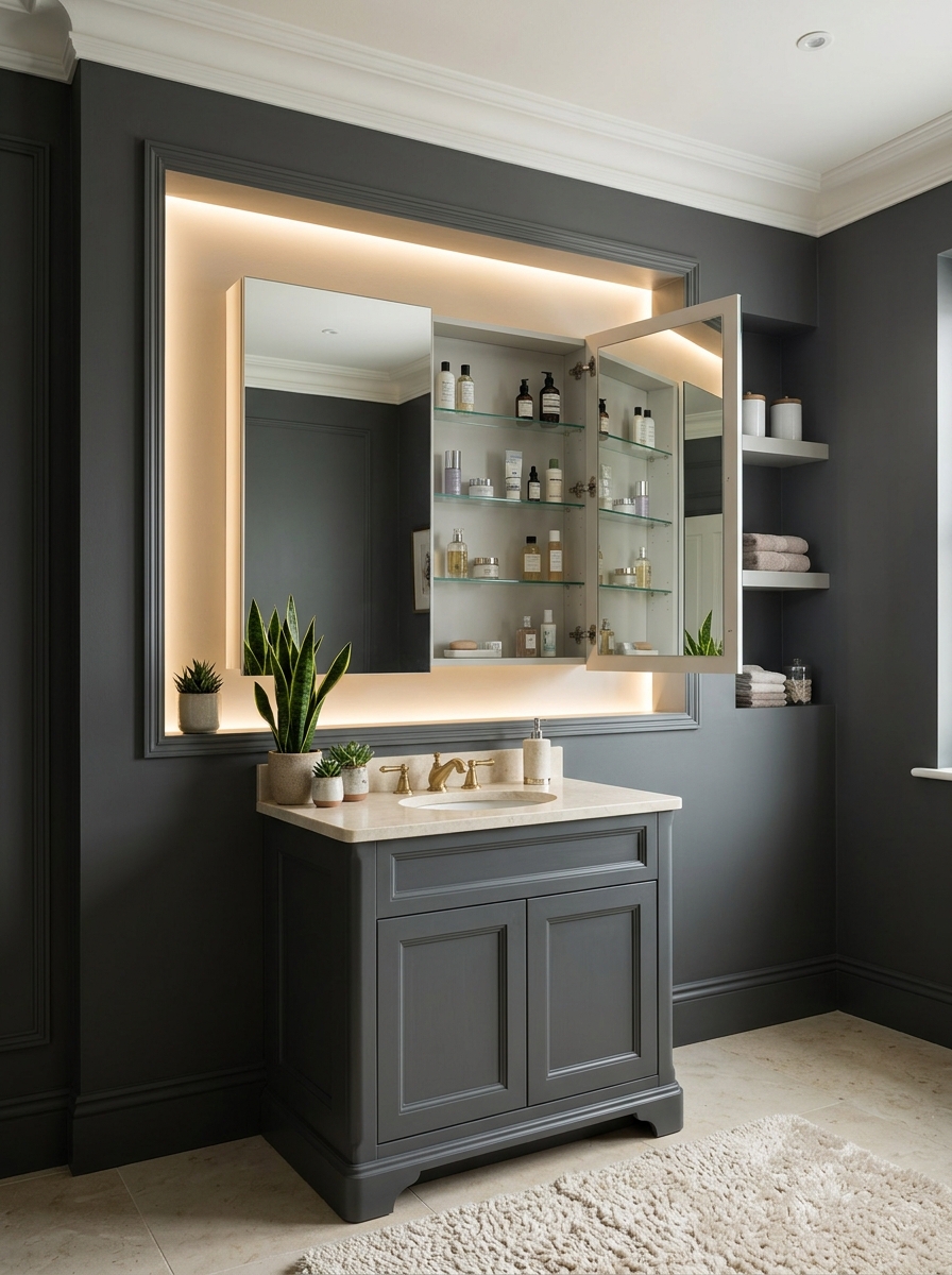 Recessed Mirror Niches
