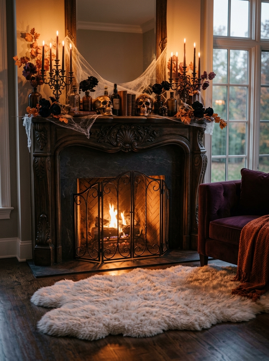 Ethereal Fireplace Glow