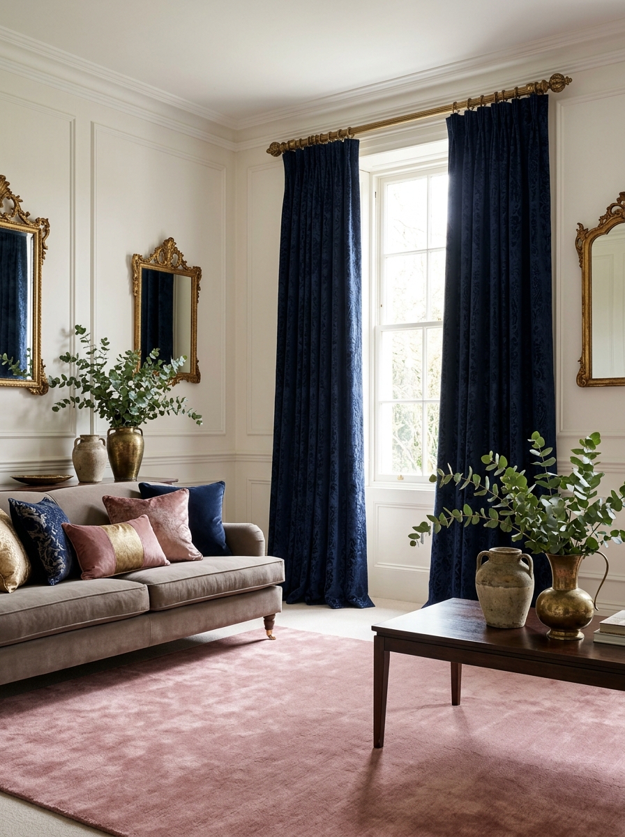 Patterned Drapes for a Dash of Drama