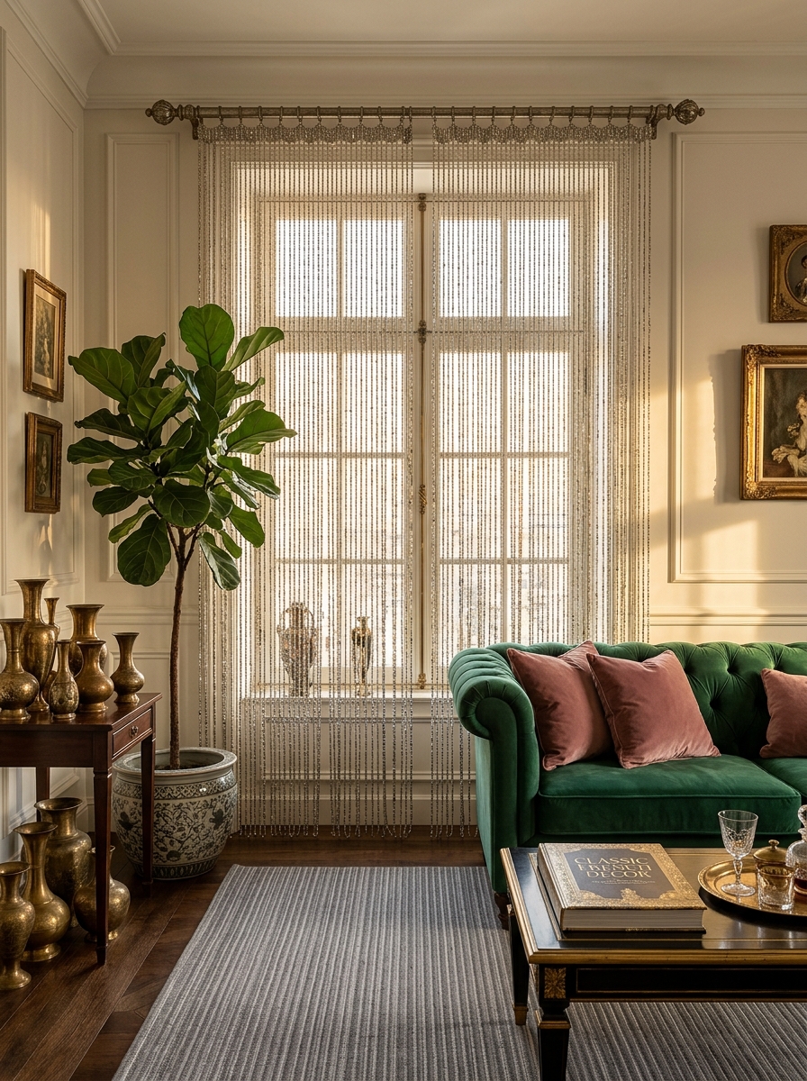 Beaded Curtains for Vintage Glamour