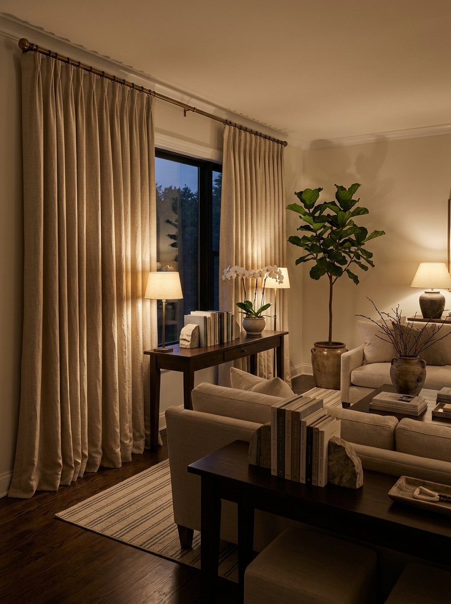 Pleated Curtains for Classic Charm