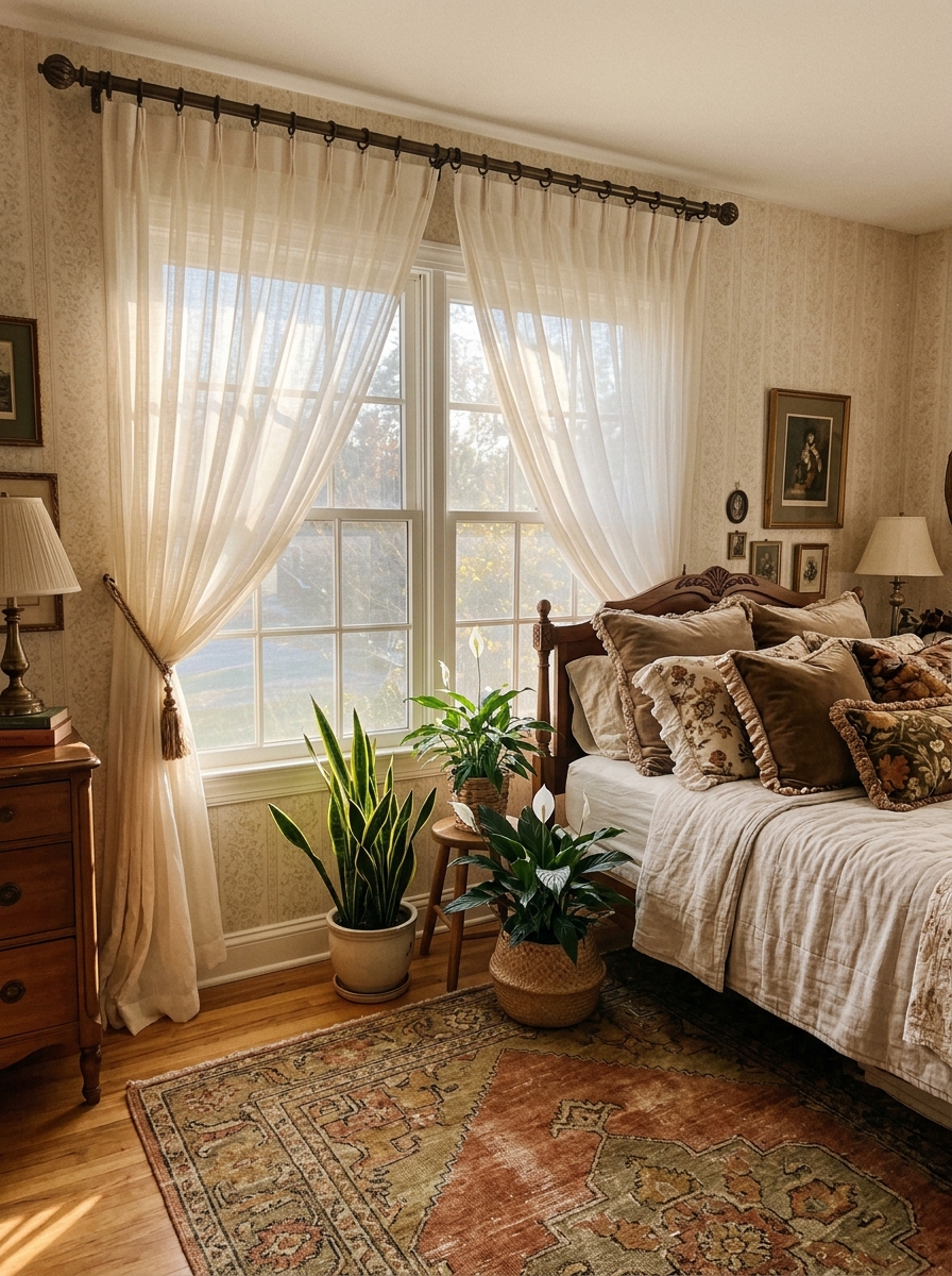 Voile Panels for Soft, Feminine Touch