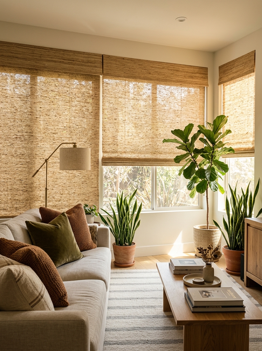 Jute Roller Blinds for Nature-Inspired Flair