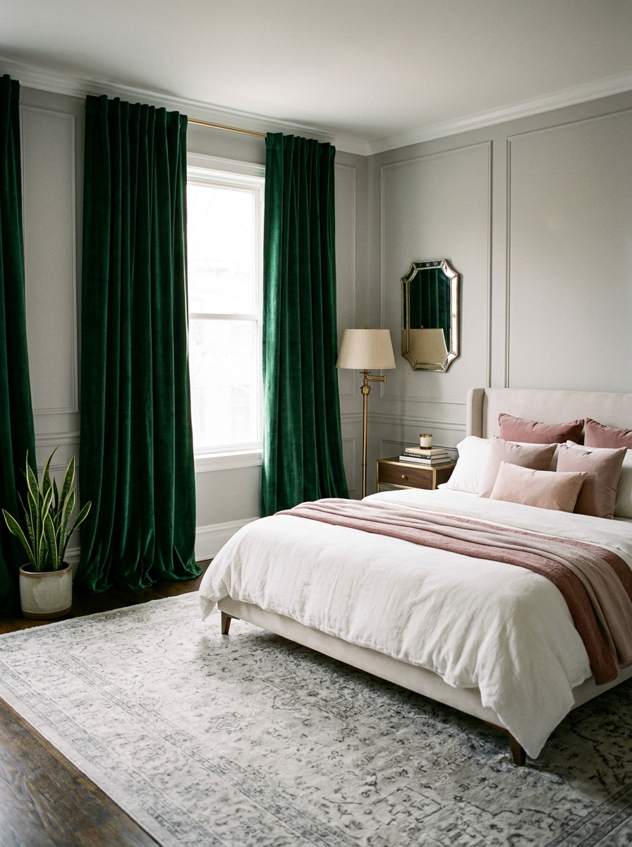 Velvet Drapes for Luxurious Texture