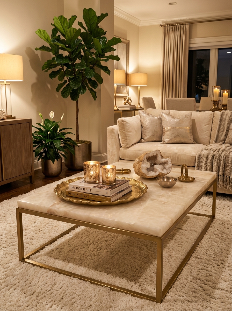 Lavish Layers with Metallic Accents