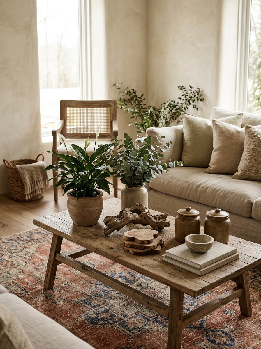 Earthy Tones with Natural Materials