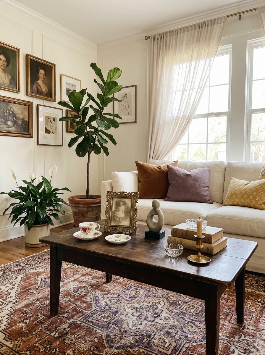Vintage Splendor with Mix-and-Match Flair