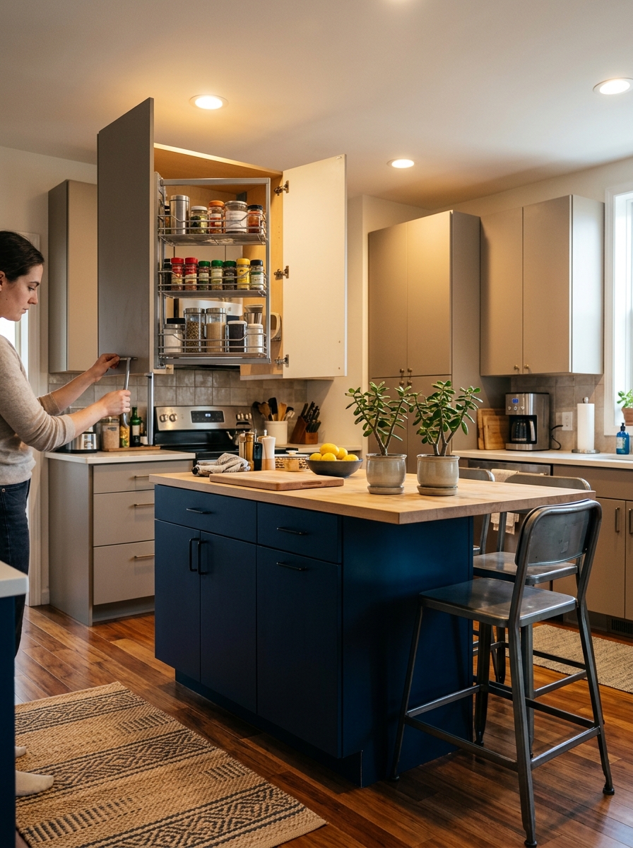 Pull-Down Cabinet Racks
