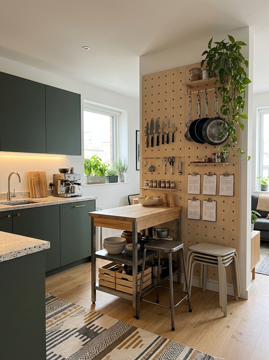 Slimline Splash with Pegboard Storage