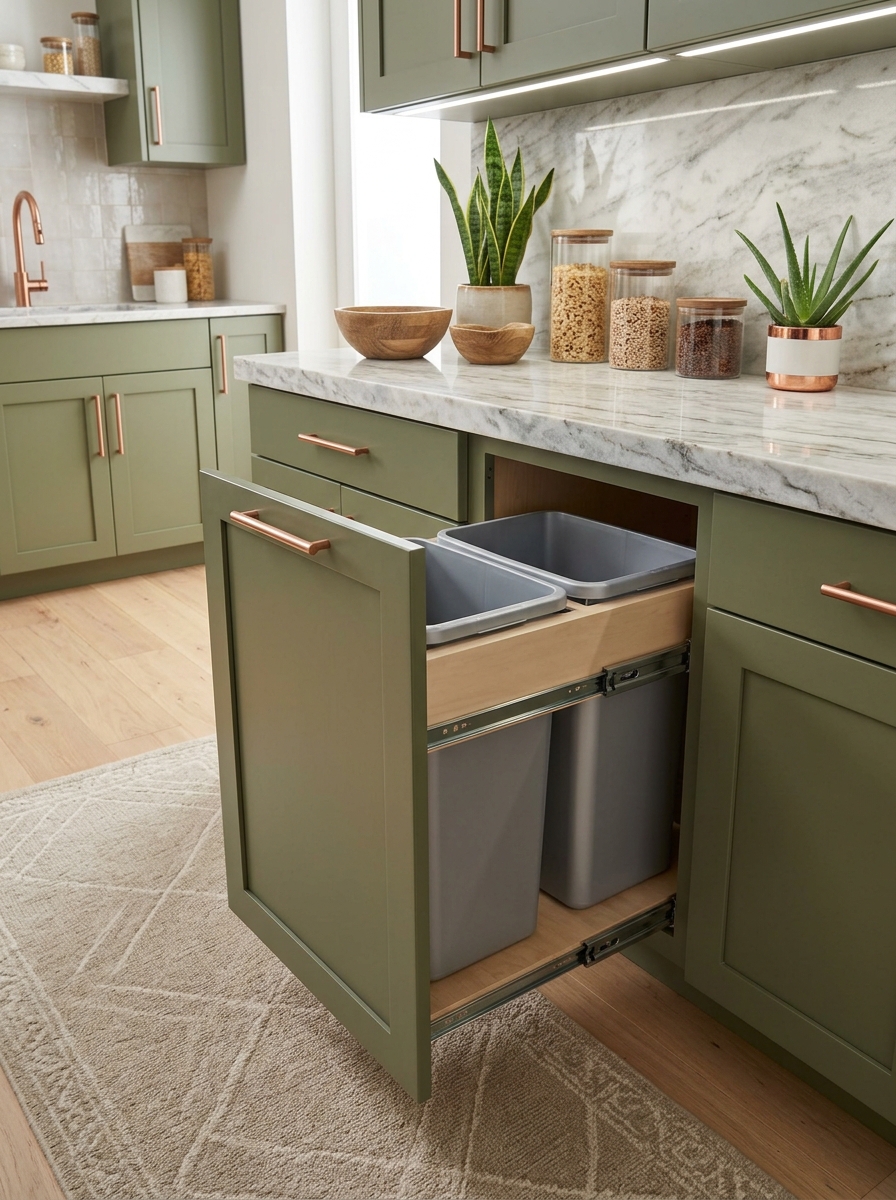 Roll-Out Trash and Recycling Bin