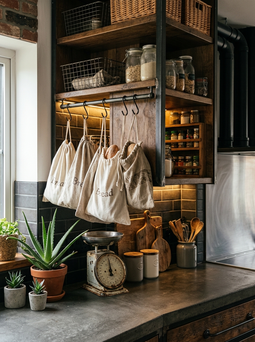 Cloth Bread Bag Storage