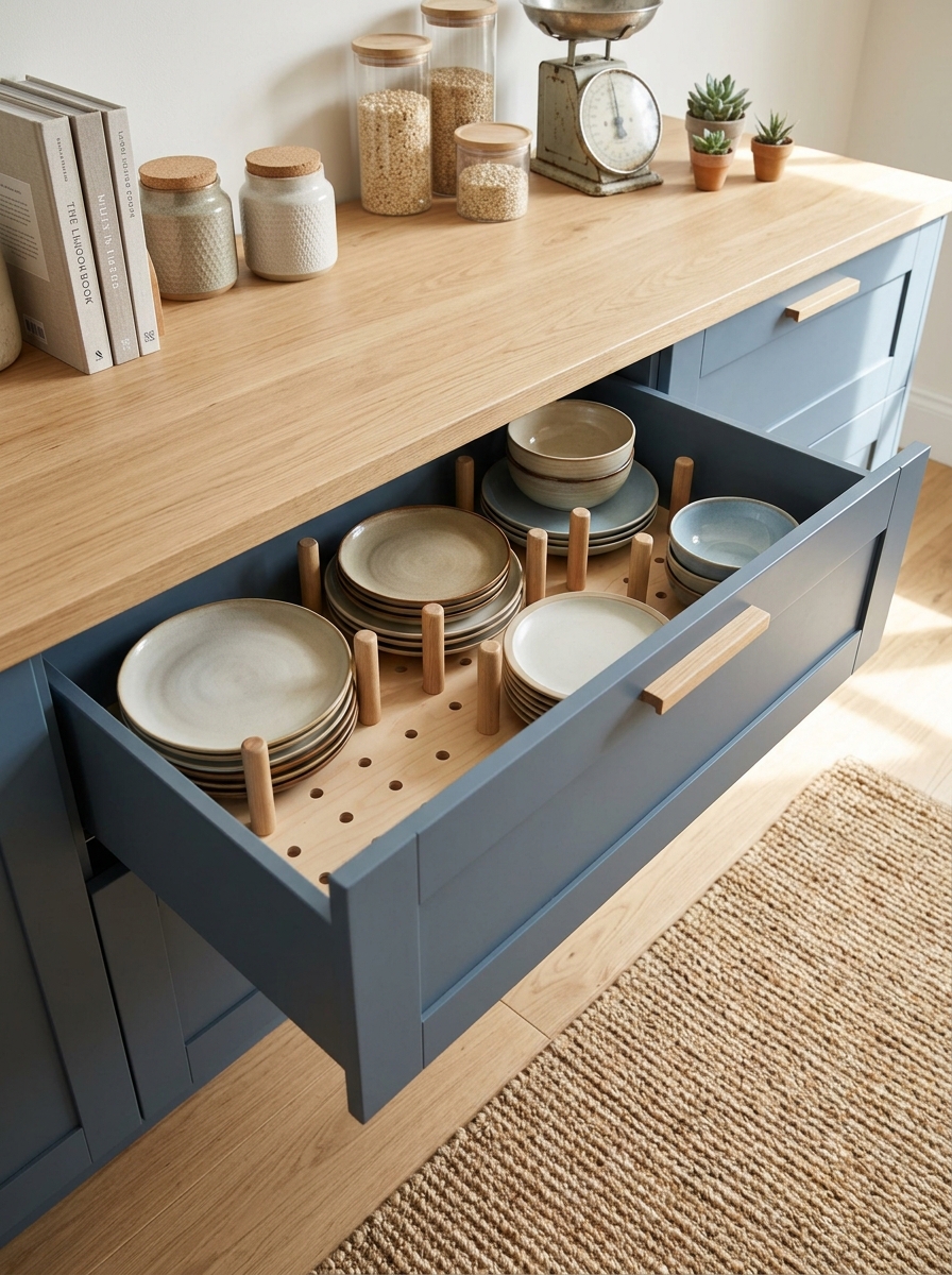 Adjustable Drawer Peg System