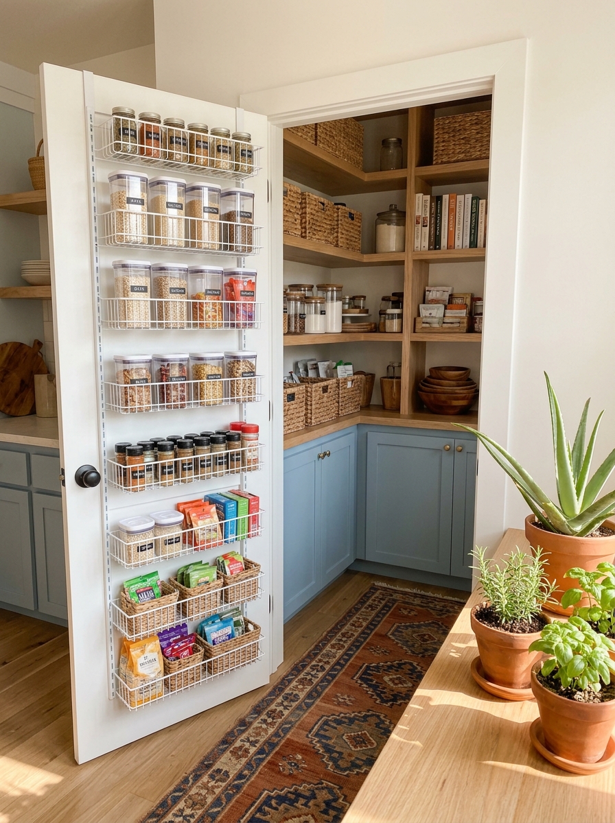 Customizable Pantry Door Organizer