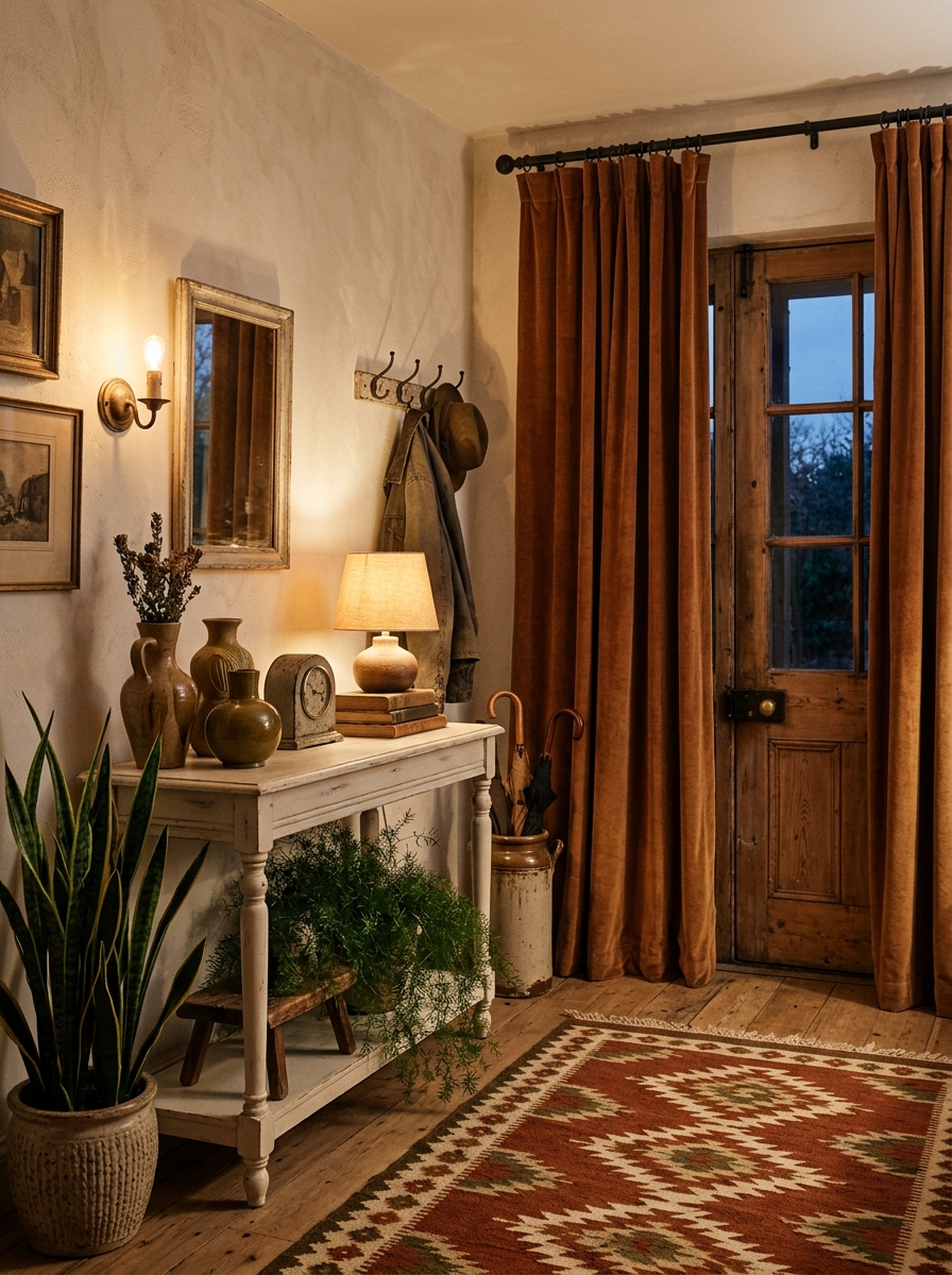Add Warmth with Textured Curtains