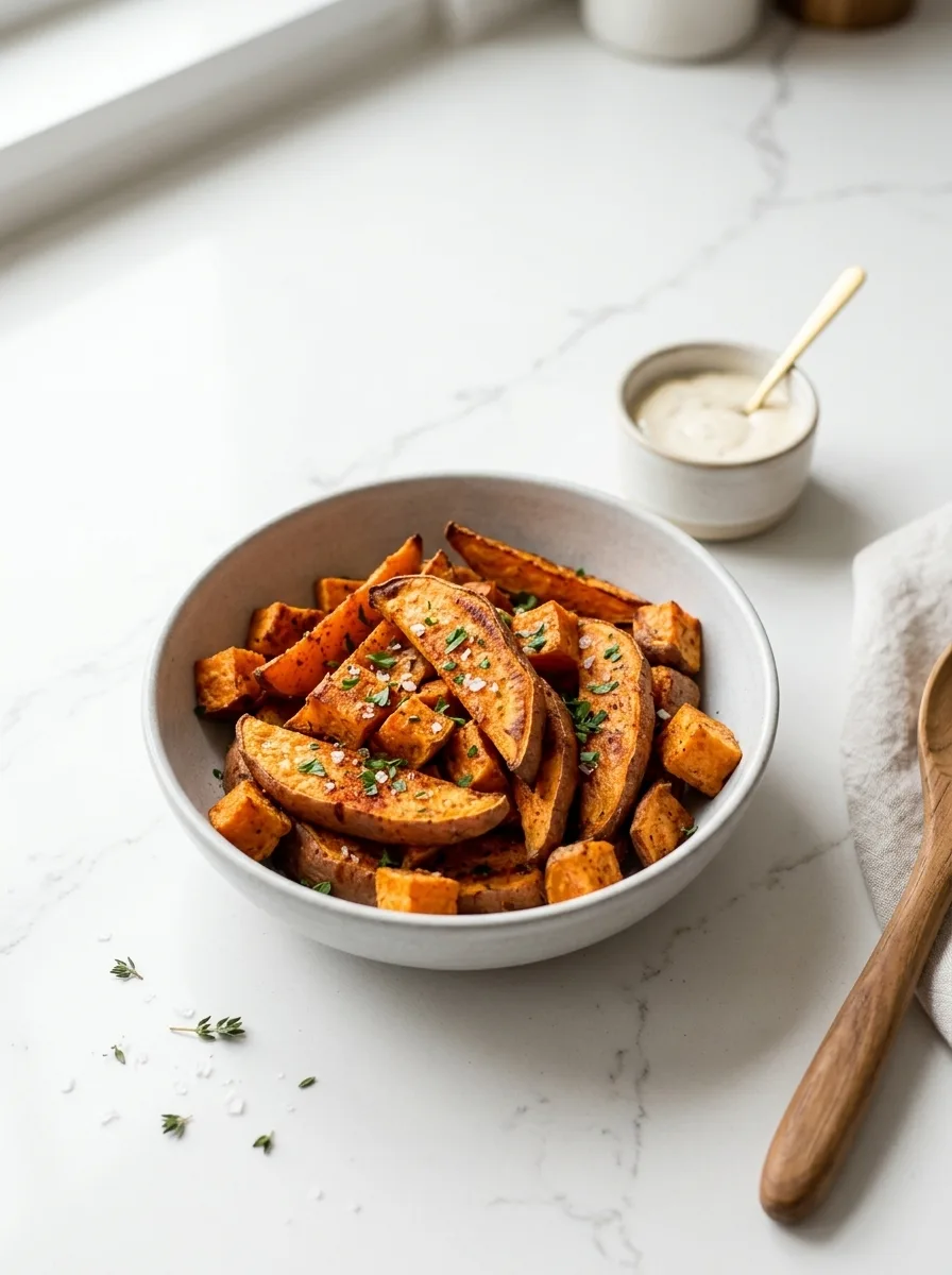 air fryer sweet potatoes - Air Fryer Sweet Potatoes (10 Minutes!) - Crispy & Flavorful