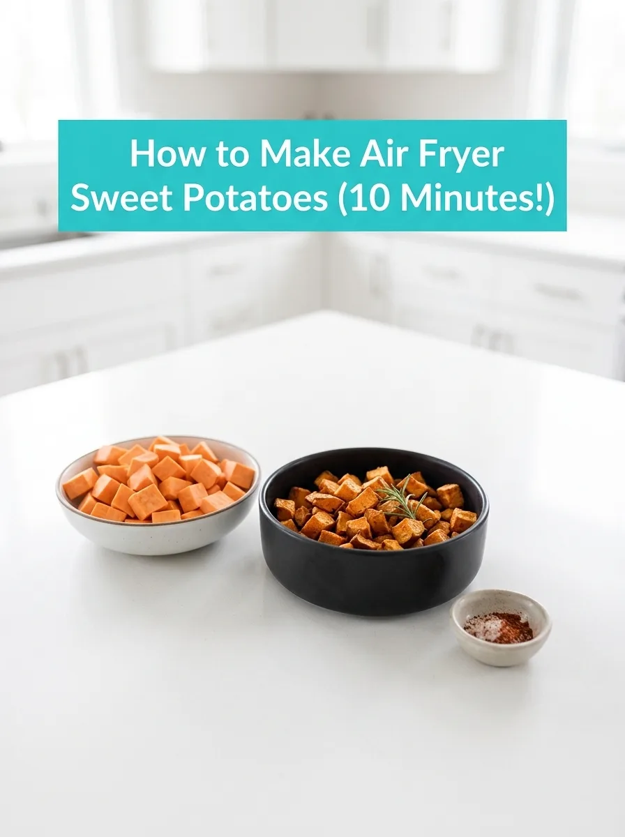 Air Fryer Sweet Potatoes (10 Minutes!) - Crispy & Flavorful