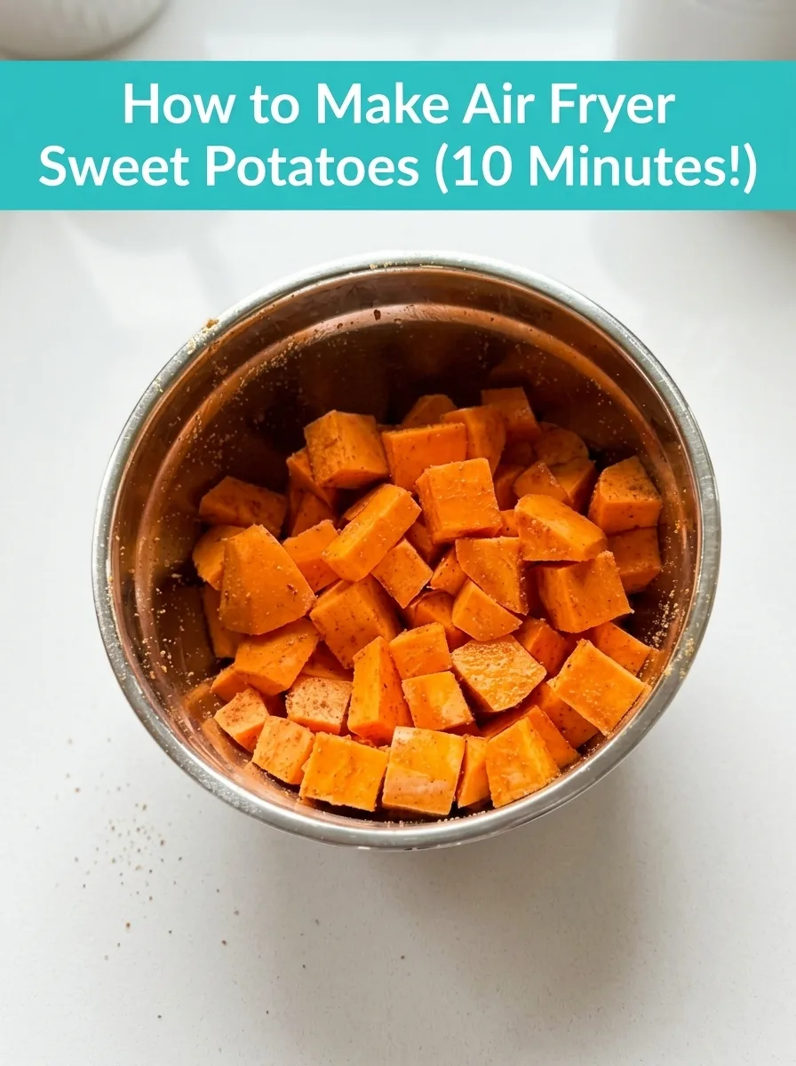 Air Fryer Sweet Potatoes (10 Minutes!) - Crispy & Flavorful