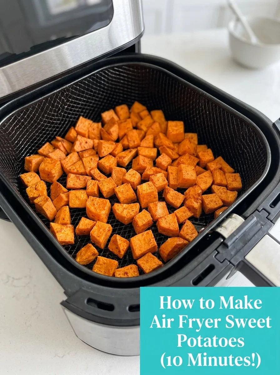 Air Fryer Sweet Potatoes (10 Minutes!) - Crispy & Flavorful