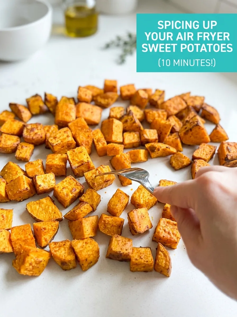 Air Fryer Sweet Potatoes (10 Minutes!) - Crispy & Flavorful