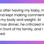 aita for getting up from my chair in the middle of christmas dinner and shouting shut the fuck up about my bodyyyyy in response to my husbands observation