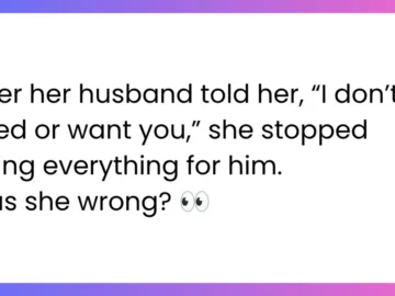 aita for not doing anything for my husband anymore