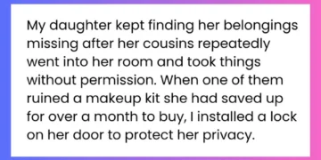 aita for telling my wife the lock on my daughters door does not get removed til my brother inlaw and his daughters are out of our house