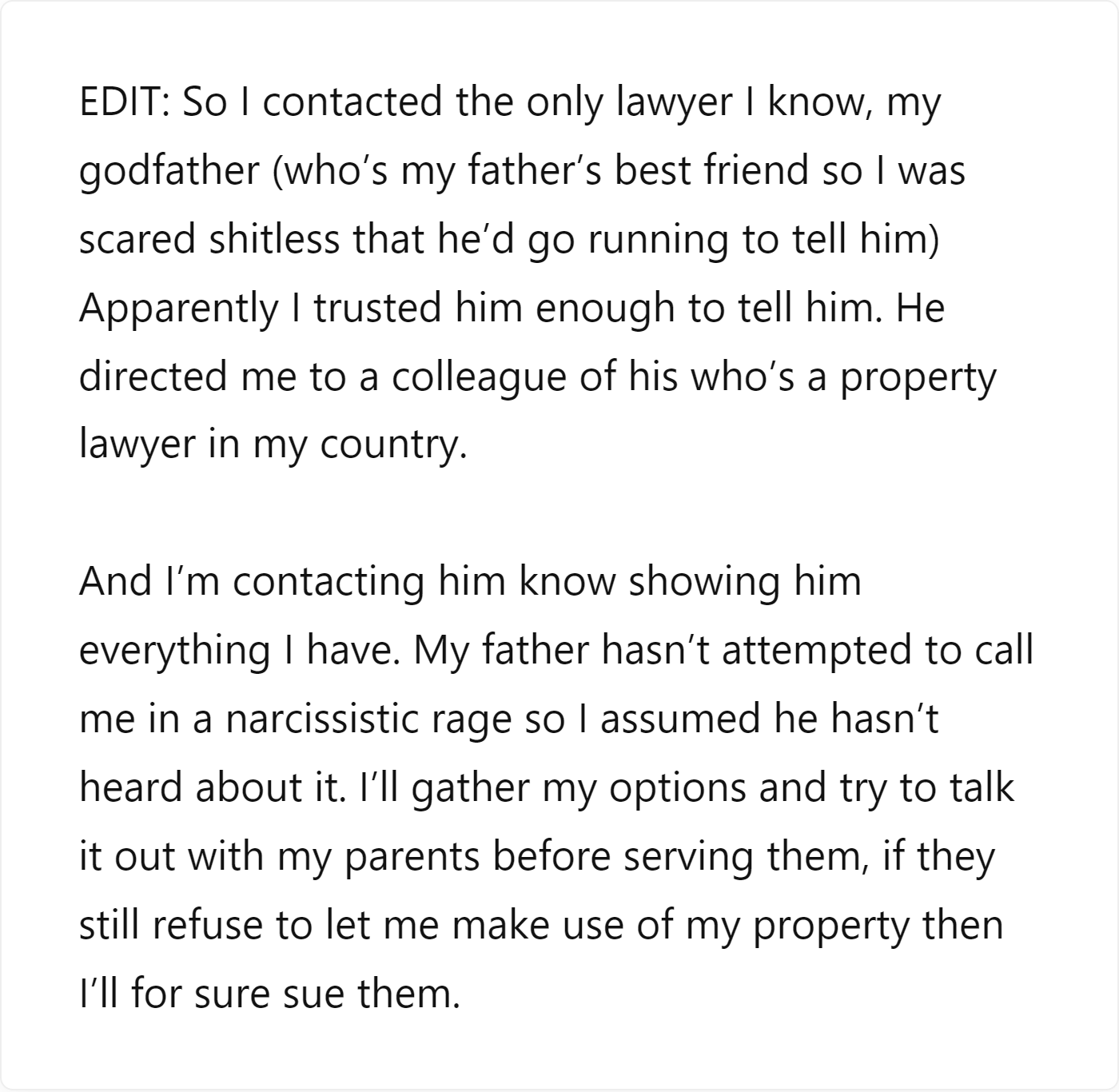 Original Reddit Post Part