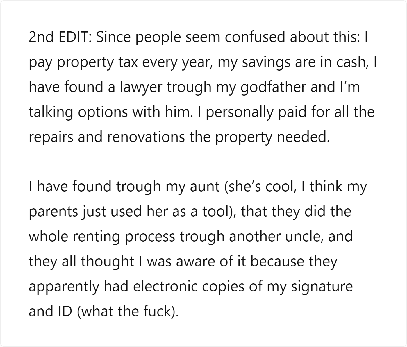Original Reddit Post Part