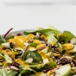 autumn quinoa salad with lemon turmeric dressing