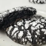 black cocoa crinkle cookies