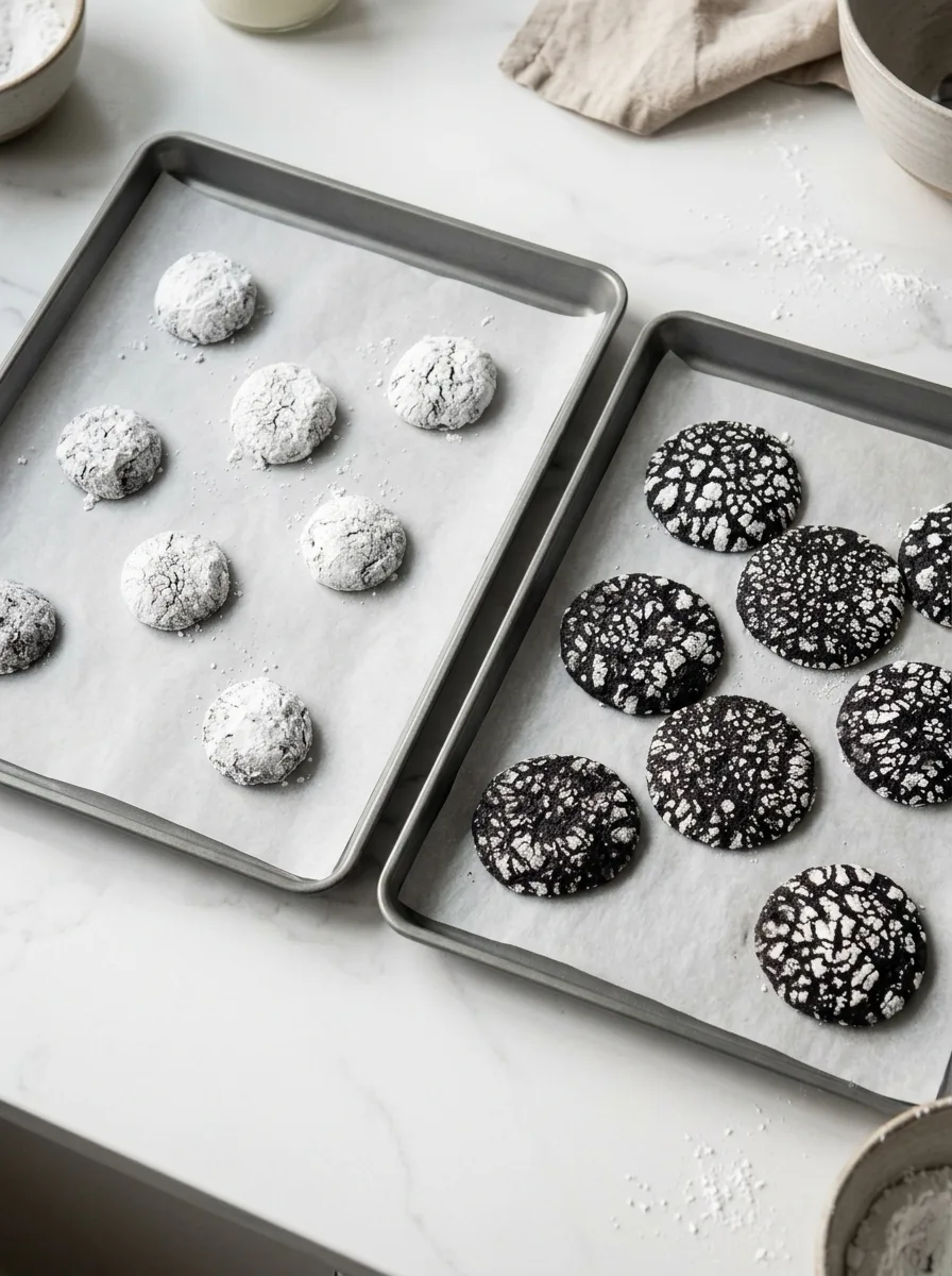 Black Cocoa Crinkle Cookies: Delight in Every Bite