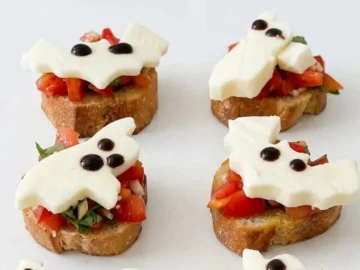 boo schetta ghosts caprese easy bruschetta recipe