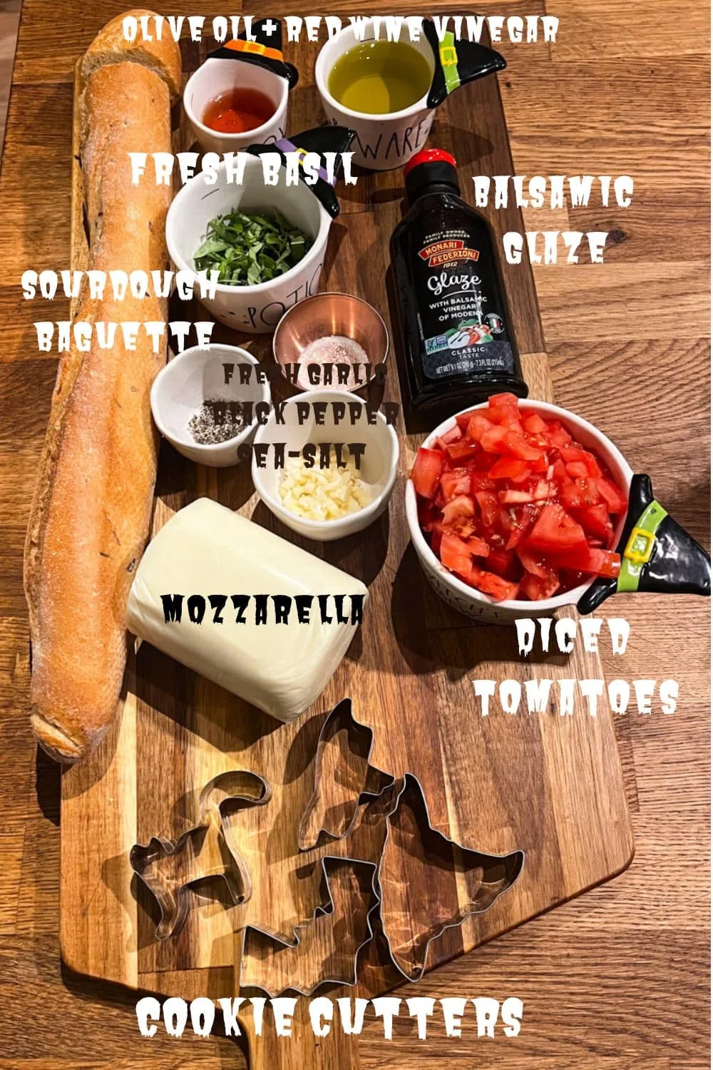 bruschetta recipe - Boo-Schetta Ghosts Caprese Easy Bruschetta Recipe